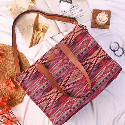 All Day Tote - Bohemian Red