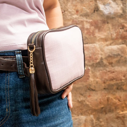 Elegant Mauve Sling Fanny Bag