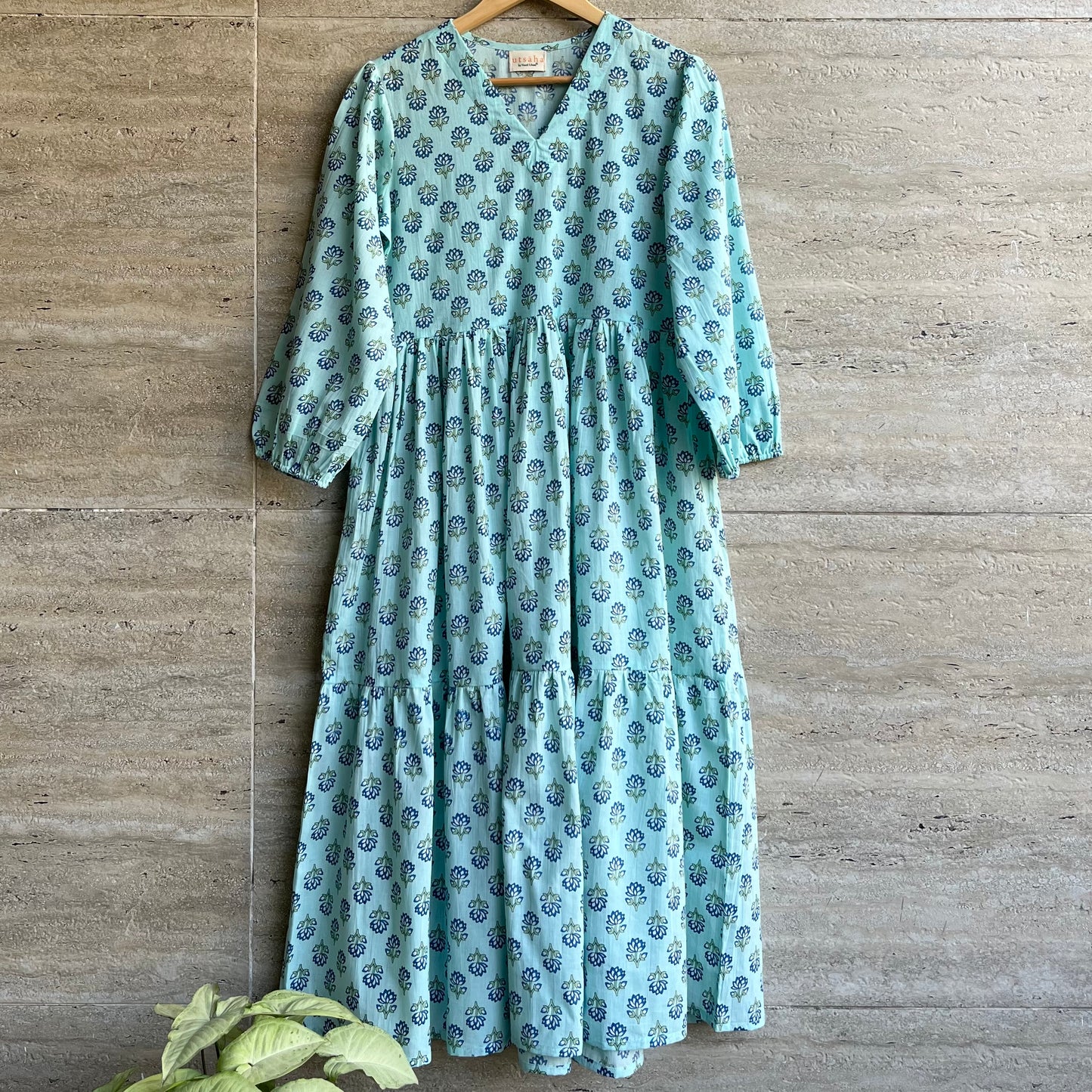 Aanya Midi Dress - Tempting Turquoise