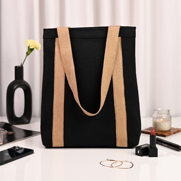 Colour Pop Tall Tote – Black