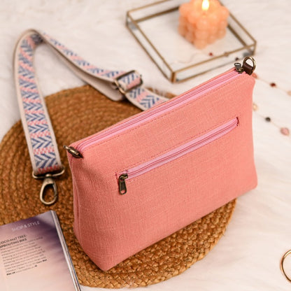 Fresh Peach Crossbody Sling Bag