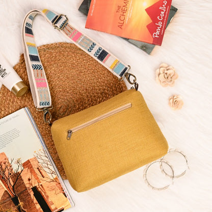 Wild Mustard Crossbody Sling Bag