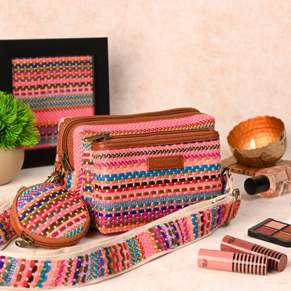 Box Sling Bags - Multicolour Mania