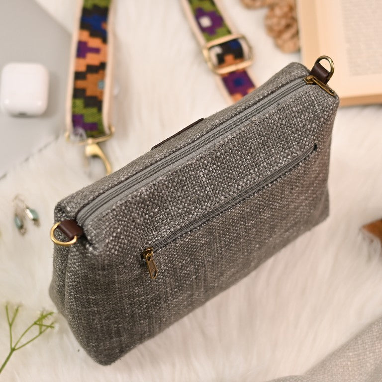 Charcoal Grey Crossbody Sling Bag