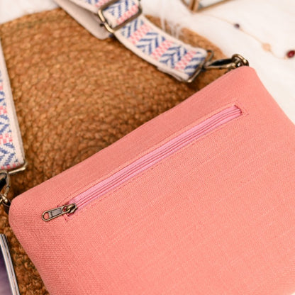 Fresh Peach Crossbody Sling Bag