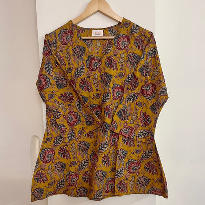Rang Coord Set - Mustard Floral
