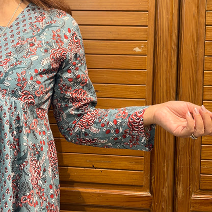 Gul Kurta Dress_Teal