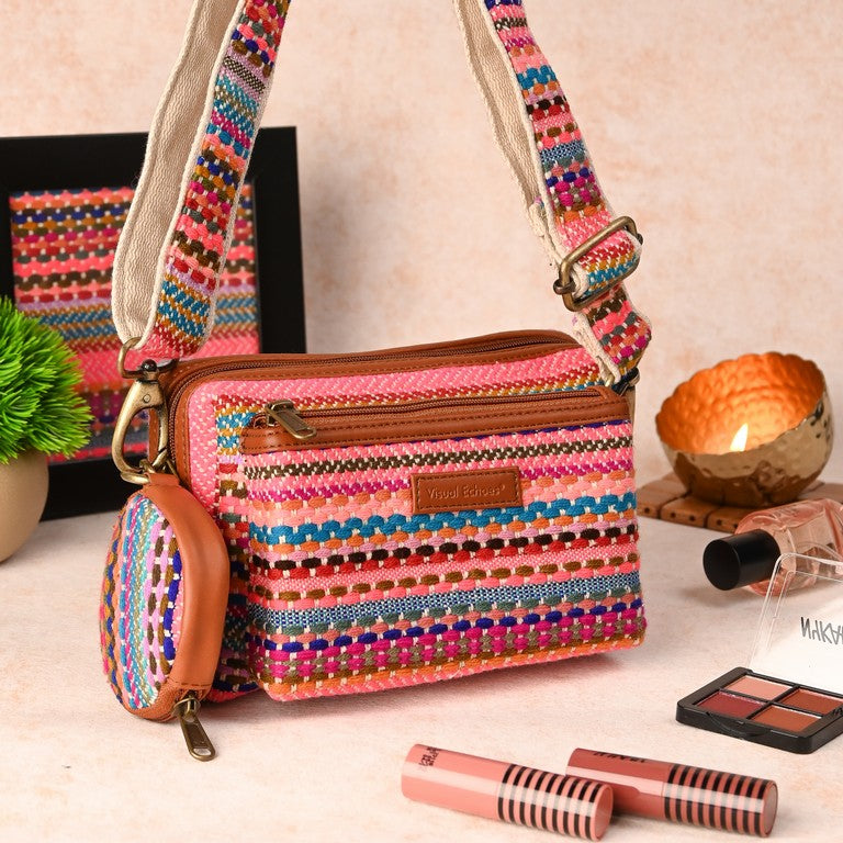 Box Sling Bags - Multicolour Mania