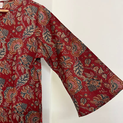 Rang Coord Set - Maroon Floral