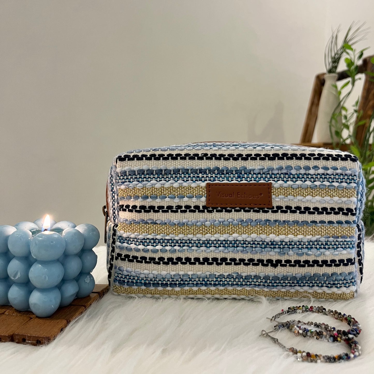 Boho Box Pouch - Blue Bliss