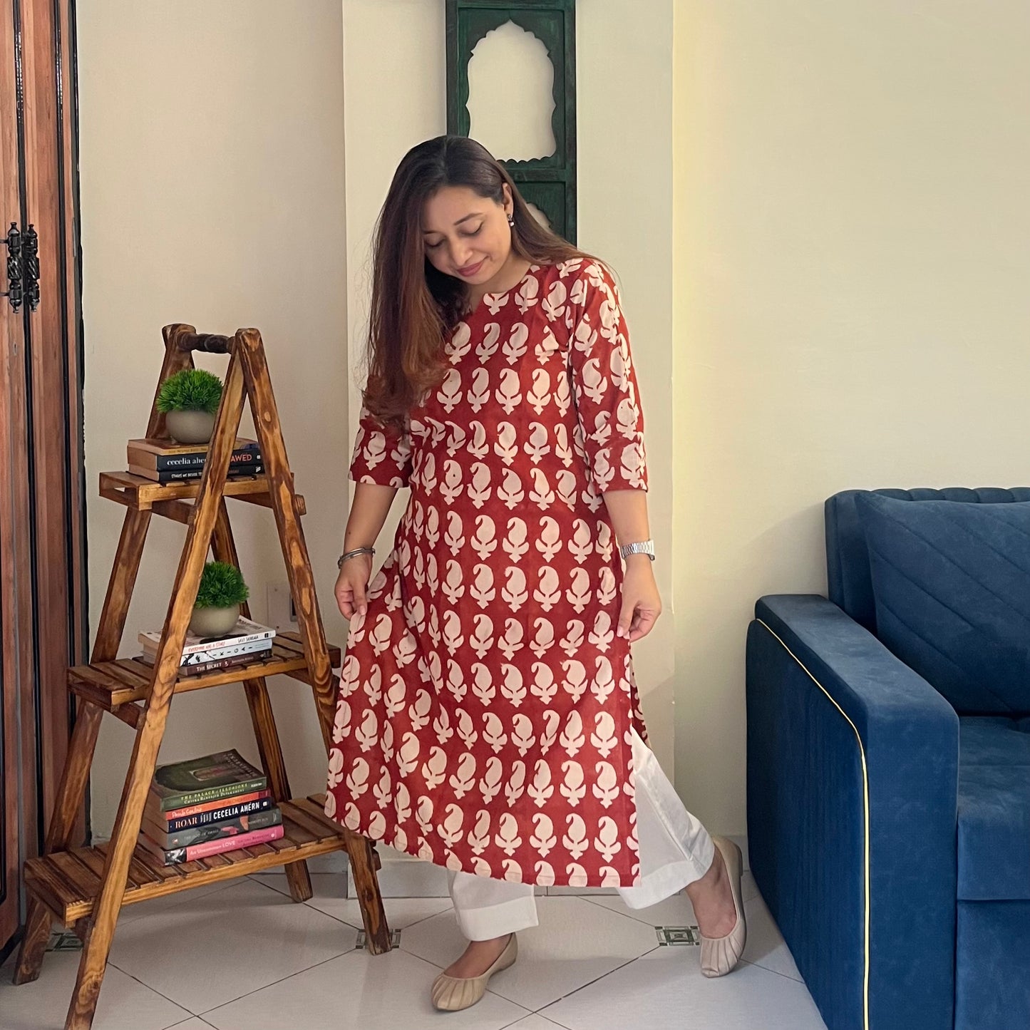 Bagru Hand Block Printed Kurta