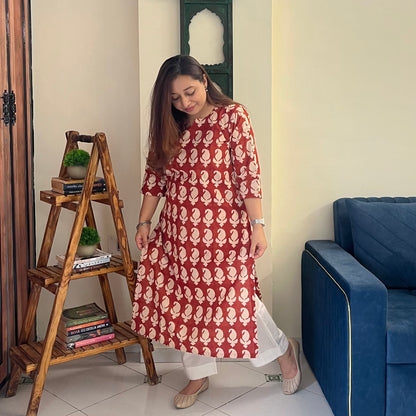 Bagru Hand Block Printed Kurta