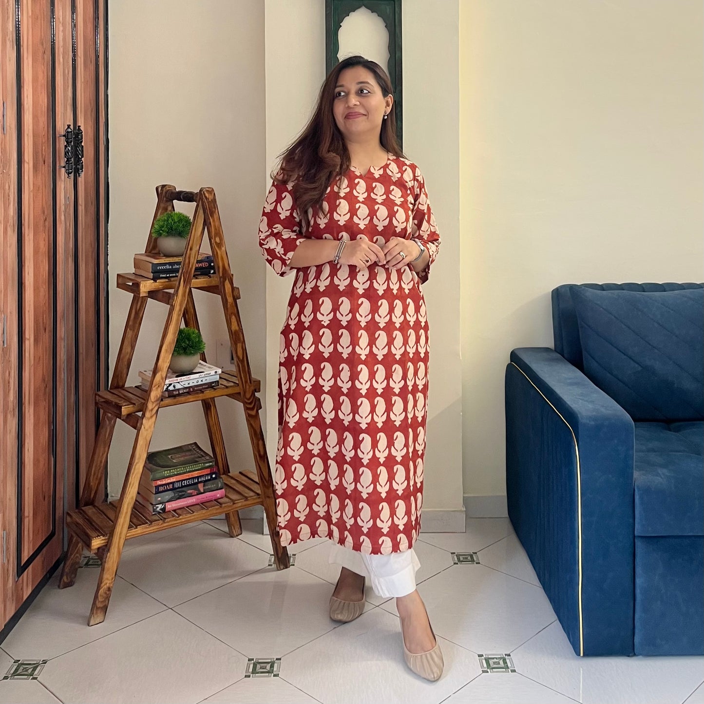 Bagru Hand Block Printed Kurta