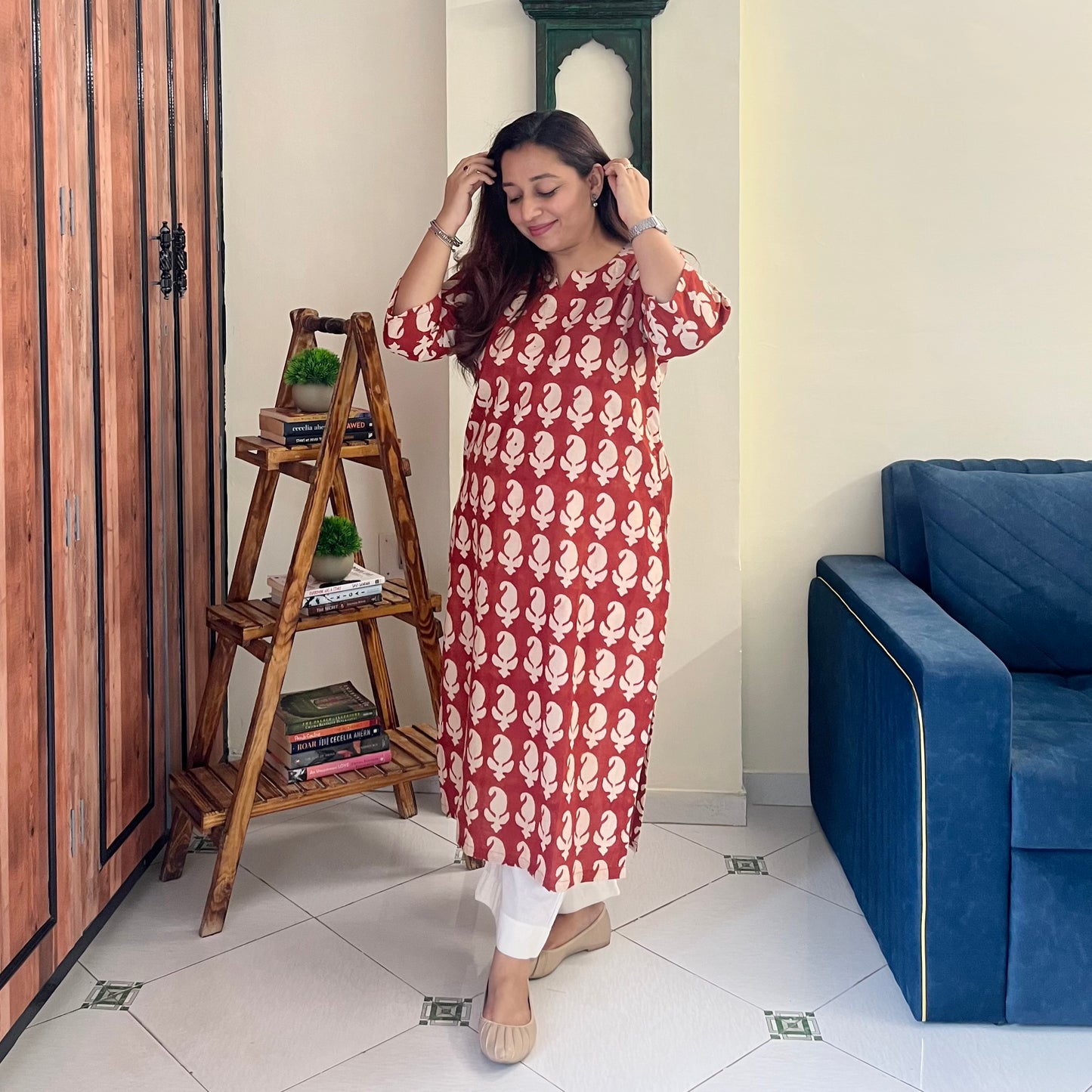 Bagru Hand Block Printed Kurta
