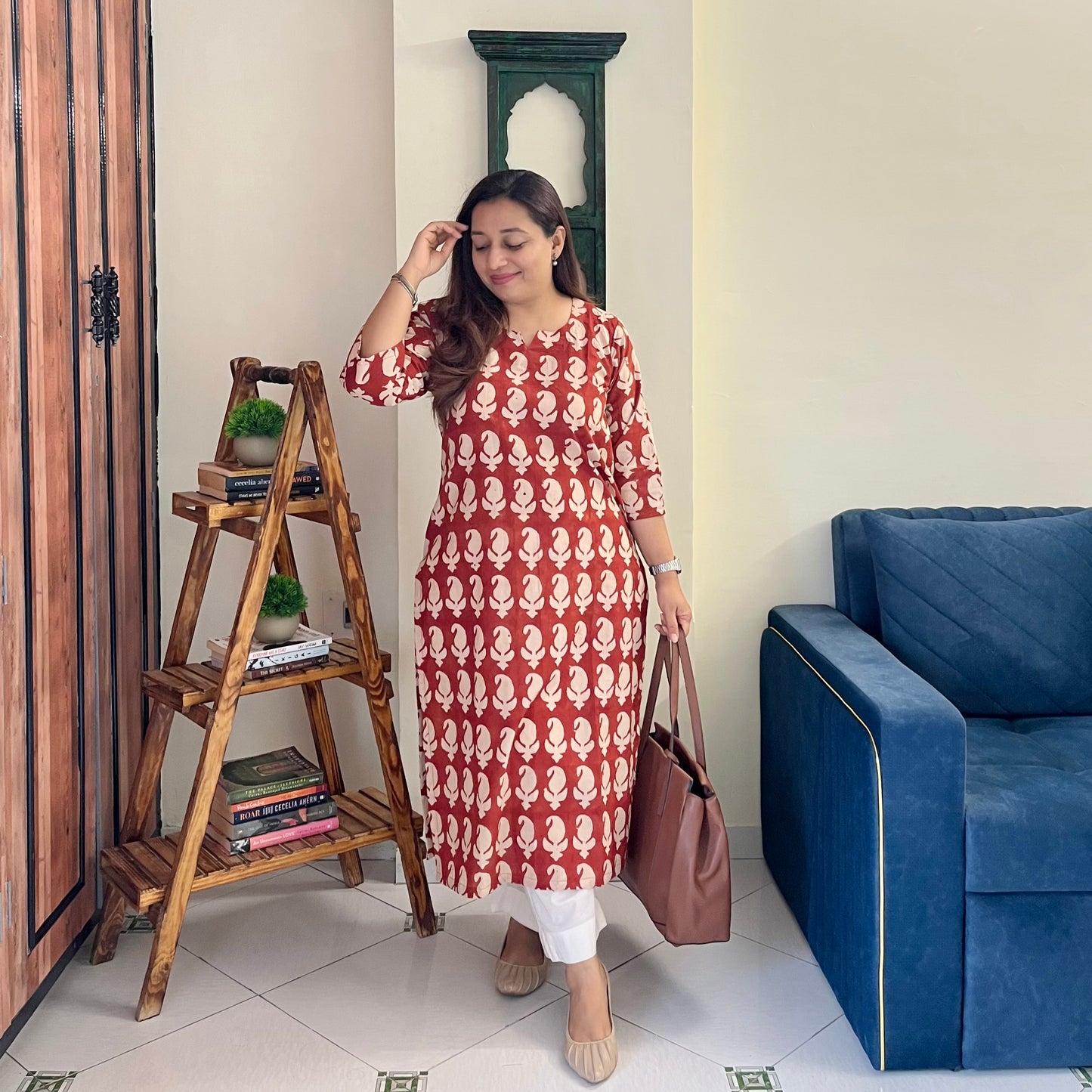 Bagru Hand Block Printed Kurta