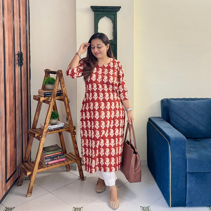 Bagru Hand Block Printed Kurta