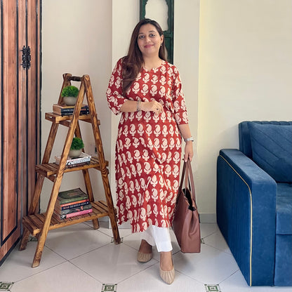 Bagru Hand Block Printed Kurta