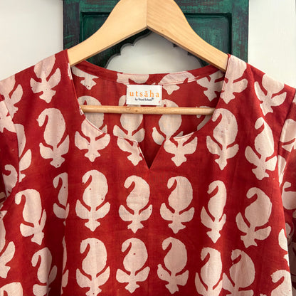 Bagru Hand Block Printed Kurta
