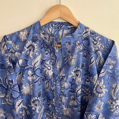 Neer Coord Set (Kurta & Pant) - Blue