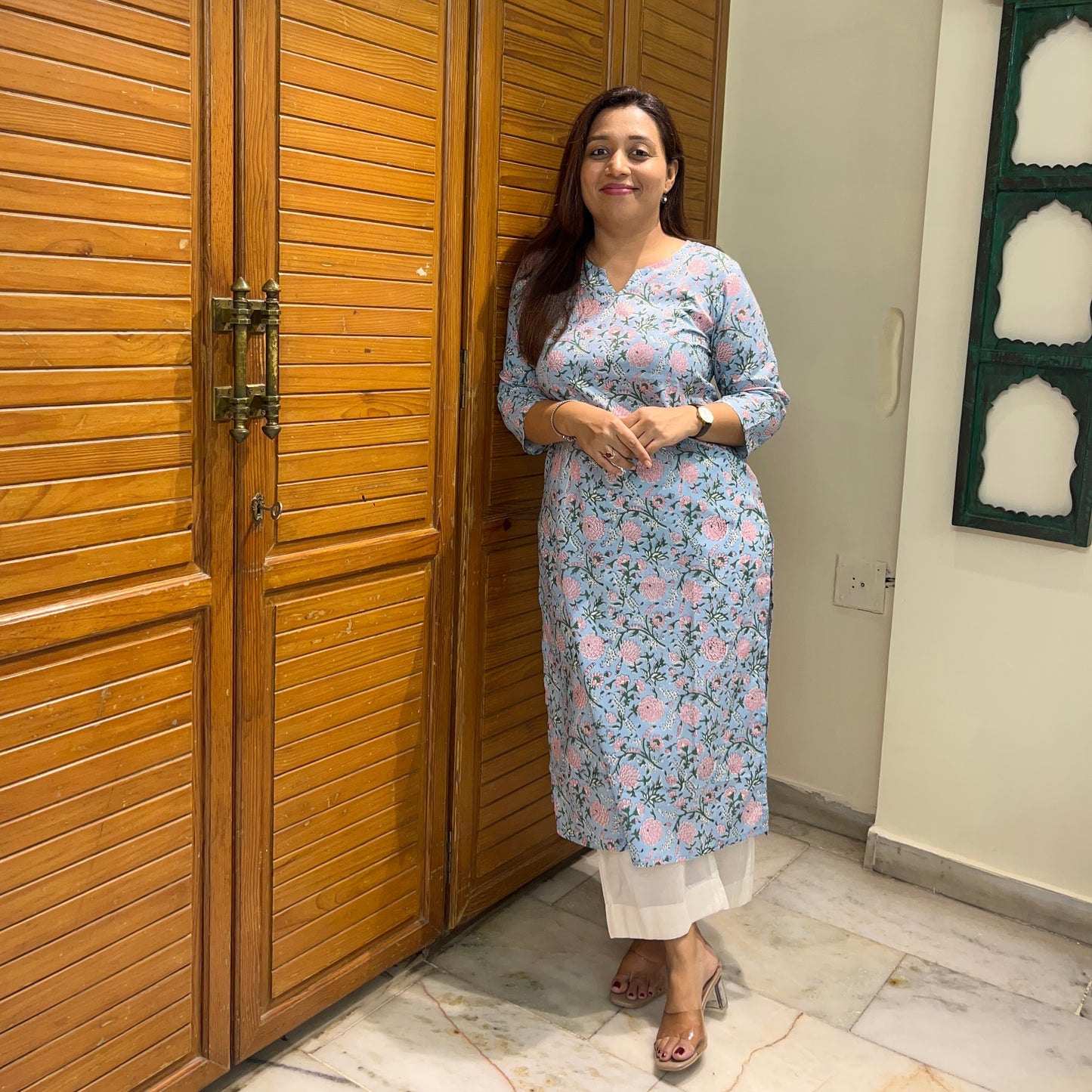 Saadgi 2.0 - Handblock Printed Everyday Kurtas - Blue