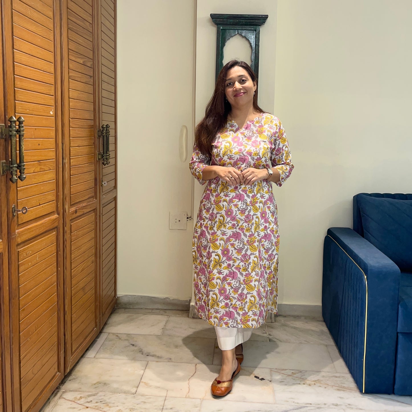 Saadgi 2.0 - Handblock Printed Everyday Kurtas - White