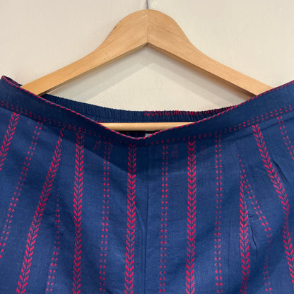 Kapaas Hondloom Cotton Kurta Set_Blue