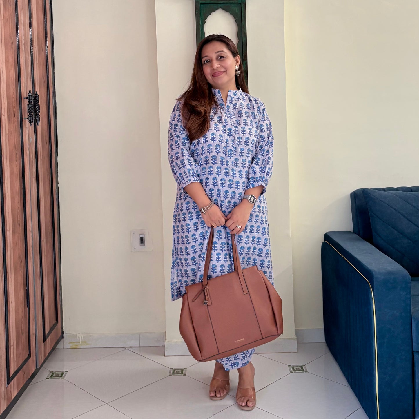 Neer Coord Set (Kurta & Pant) - Lilac