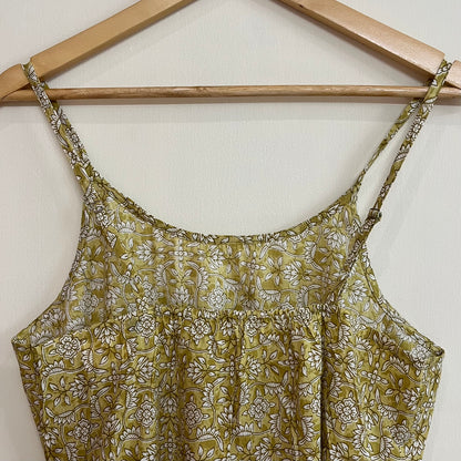 Noodle Strap Pure Cotton Dress 2.0 - Yellow