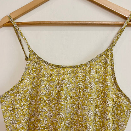 Noodle Strap Pure Cotton Dress 2.0 - Yellow