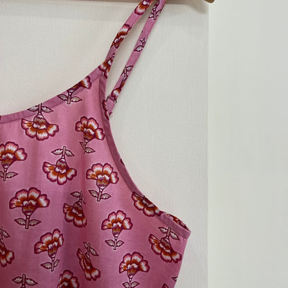 Noodle Strap Pure Cotton Dress 2.0 - Pink