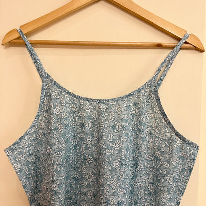 Noodle Strap Pure Cotton Dress 2.0 - Ice Blue