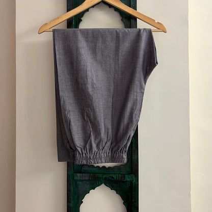 Mira Cotton Co-ord Set - Grey & Lime Green