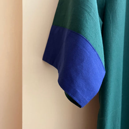 Mira Cotton Co-ord Set - Teal & Blue