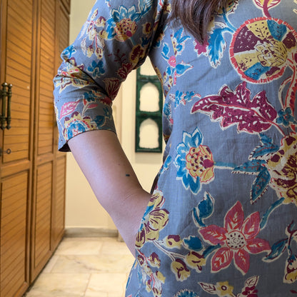 Kriti Handcrafted Kurtas - Grey