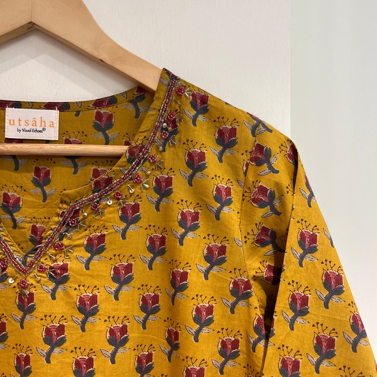 Kriti Handcrafted Kurtas - Mustard