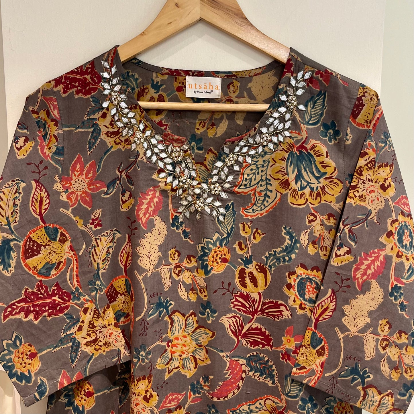 Kriti Handcrafted Kurtas - Grey