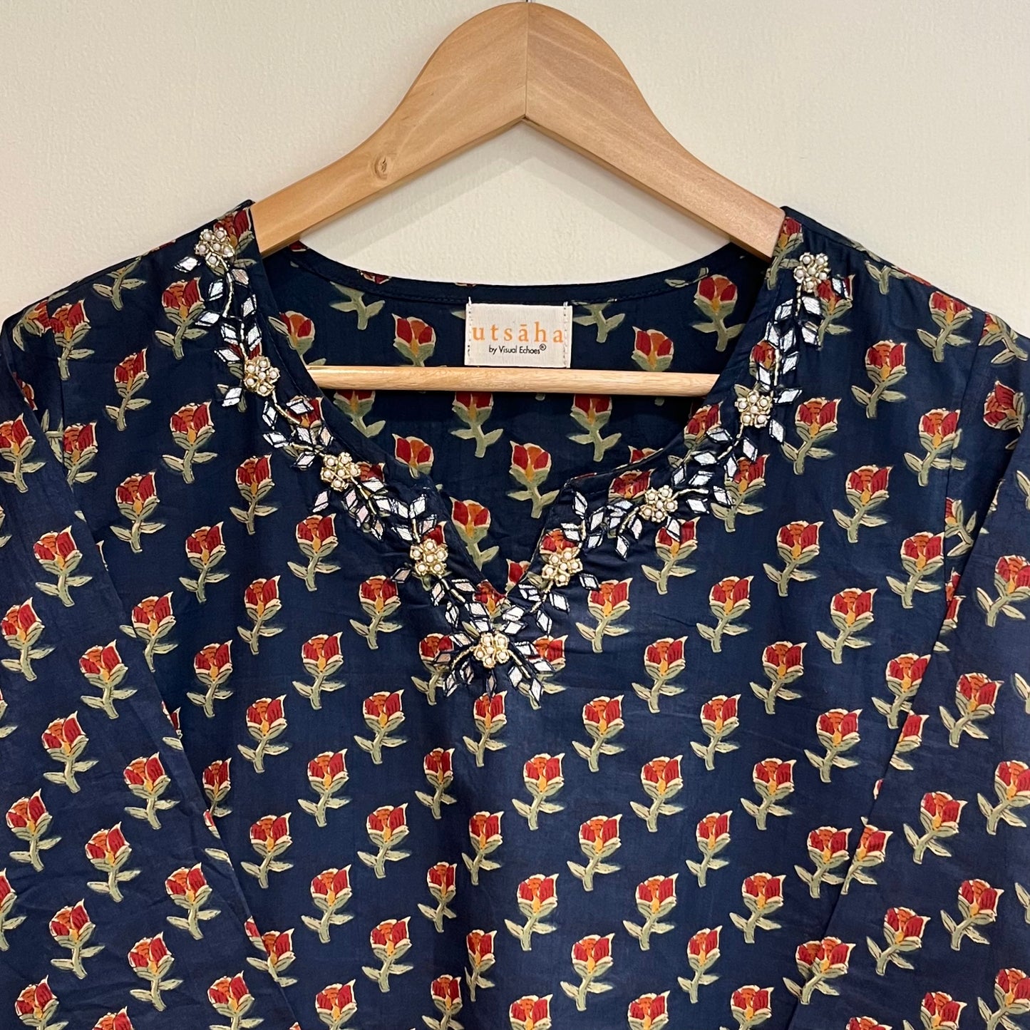 Kriti Handcrafted Kurtas - Midnight Blue