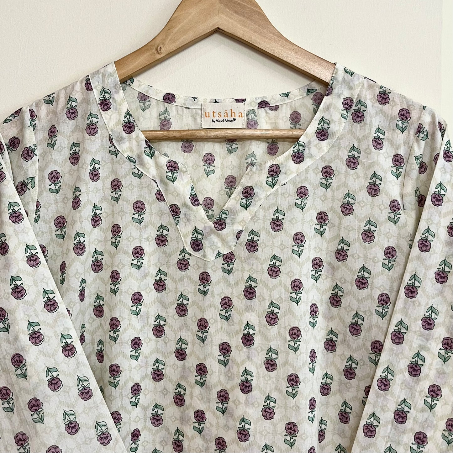 Rozana 2.0 Pure Cotton Kurta_Ivory