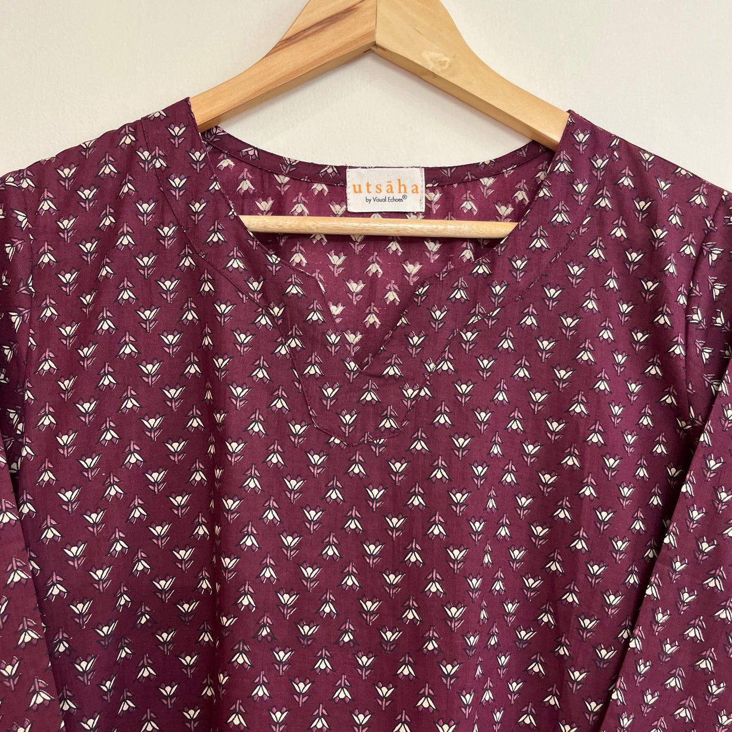 Rozana 2.0 Pure Cotton Kurta_Magenta