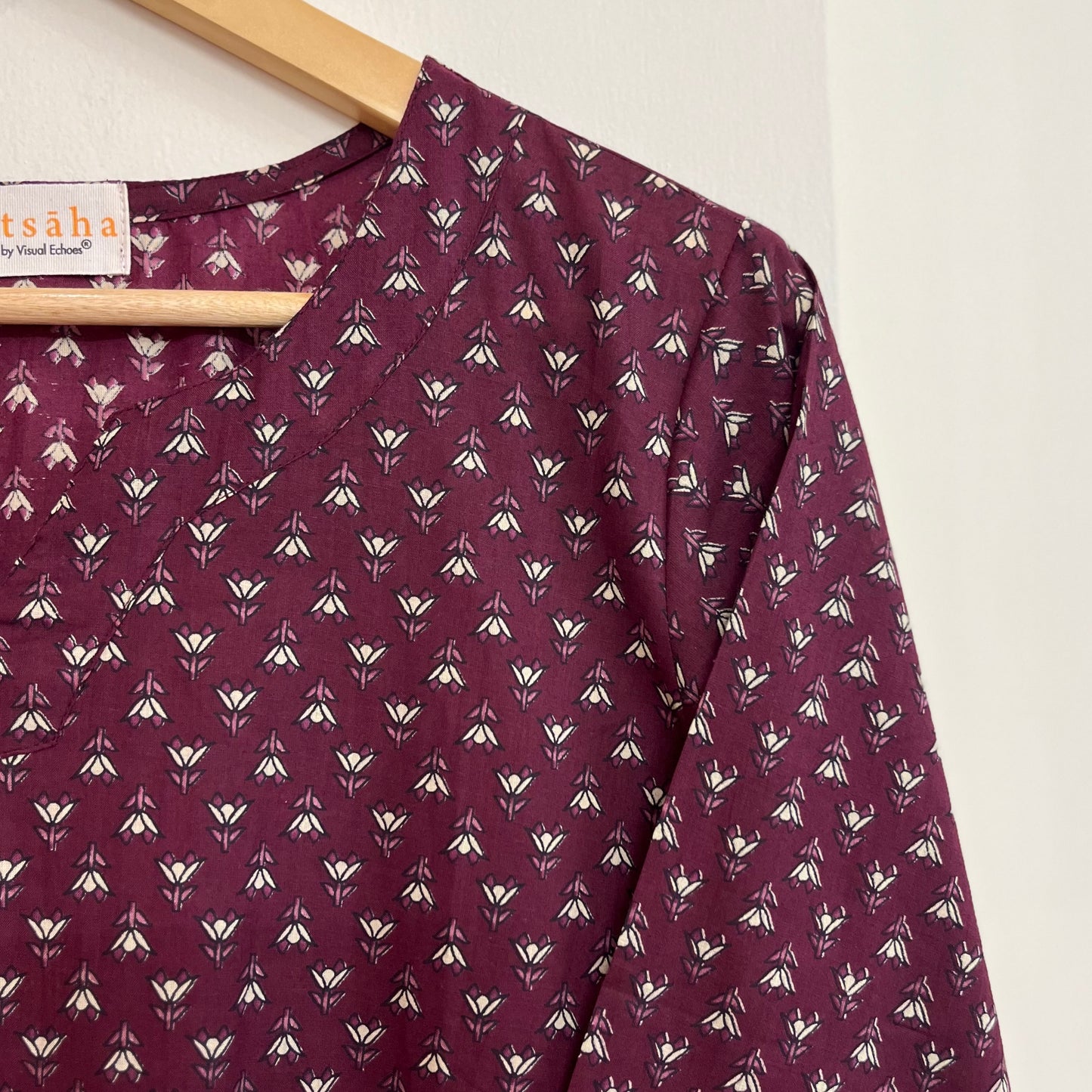 Rozana 2.0 Pure Cotton Kurta_Magenta