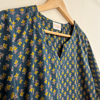 Rozana 2.0 Pure Cotton Kurta_Green
