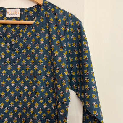 Rozana 2.0 Pure Cotton Kurta_Green