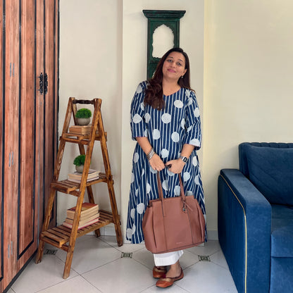 Indigo Chaap Pure Cotton Kurta