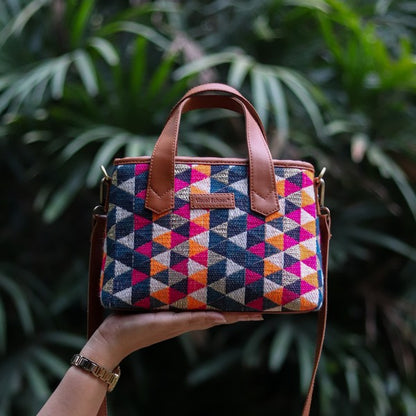 Lush Sling Handbag_Vibrant Chevron