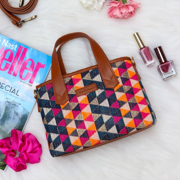 Lush Sling Handbag_Vibrant Chevron