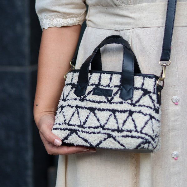 Lush Sling Handbag_Turkish Monochrome