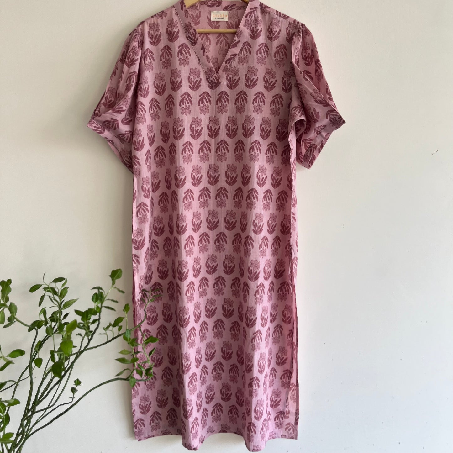 Myra Everyday Pure Cotton Kurta - Dusty Pink