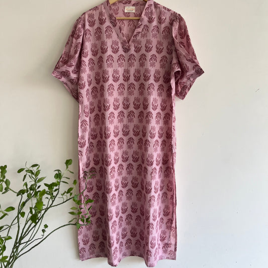 Myra Everyday Pure Cotton Kurta - Dusty Pink