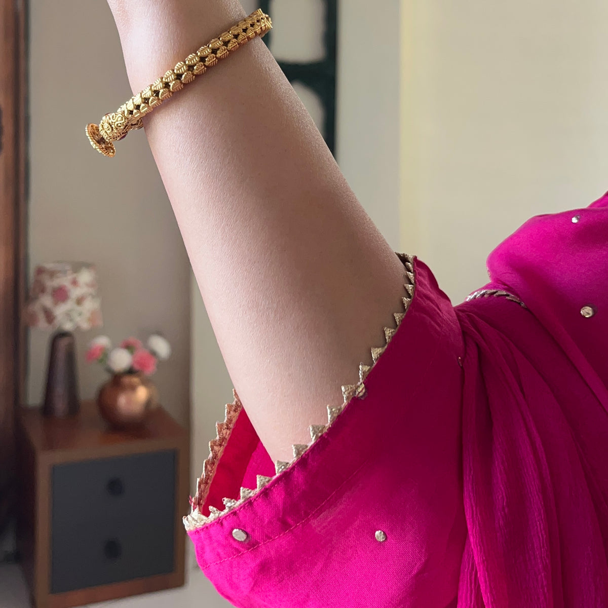 Rangrez Festive Edit - Rani Pink (Kurta, Pant & Dupatta)