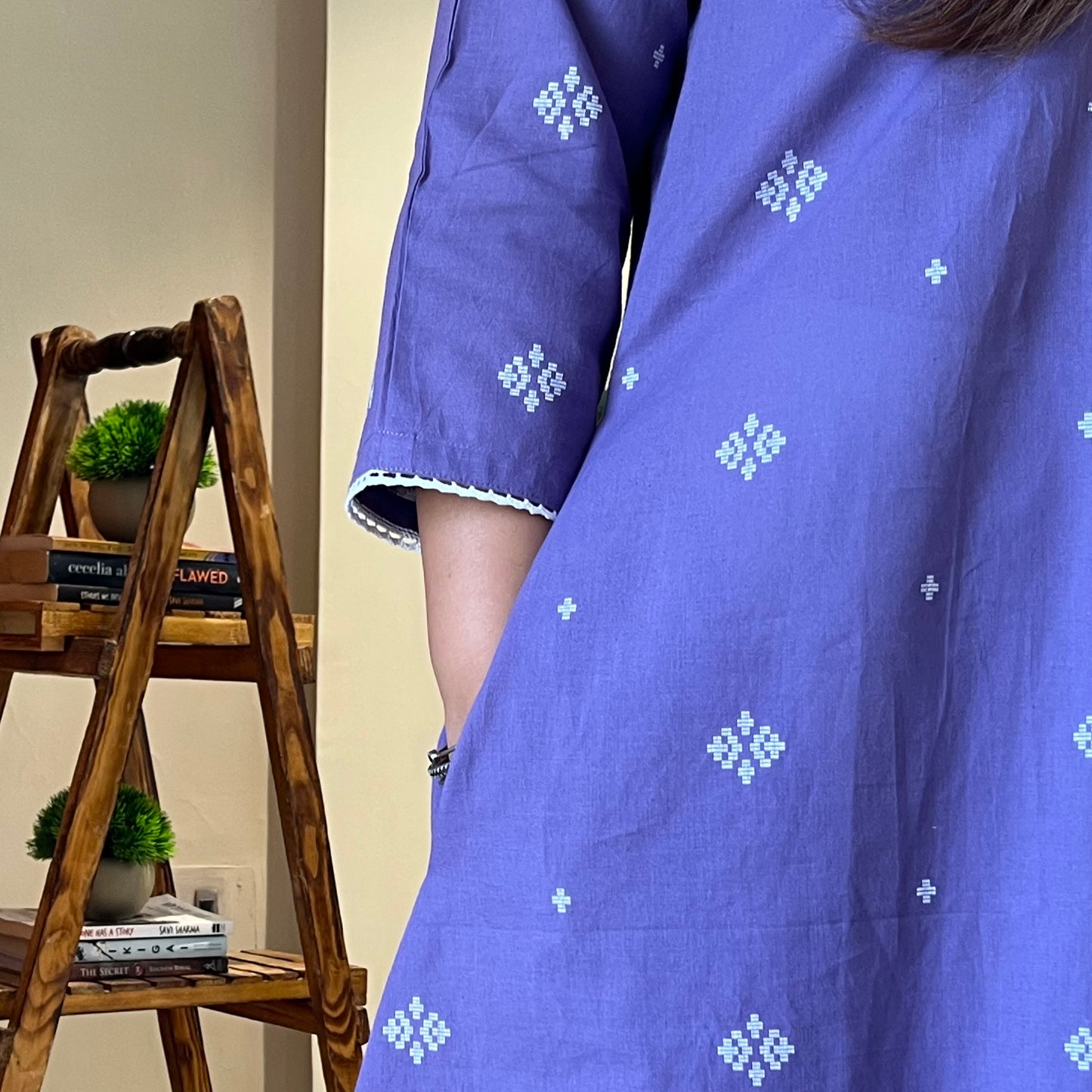 Reet Soft Handloom Kurta - Soft Purple